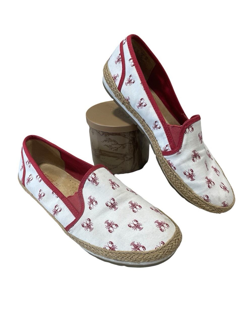 Naturalizer RAYNA Slip On N5 Comfort Shoes Women’s Sz 8 Lobster Print Espadrille